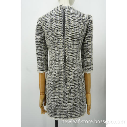 ladies half sleeve business woven dress